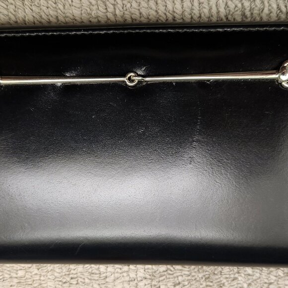 Gucci Long Wallet - Smooth Black Leather - VGUC